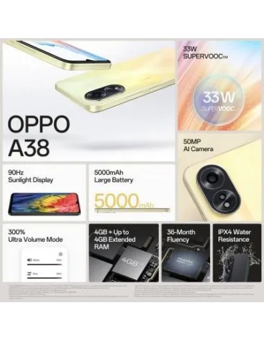 Oppo A38 4/128GB Negro OEM