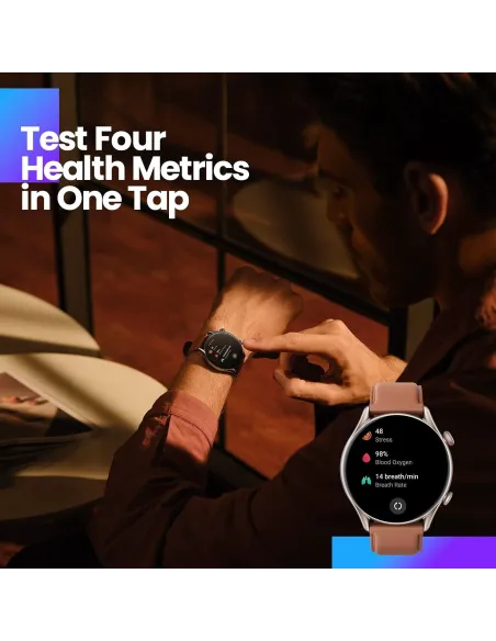 Amazfit GTR 3 Pro Reloj Smartwatch Cuero Marrón