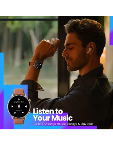 Amazfit GTR 3 Pro Reloj Smartwatch Cuero Marrón