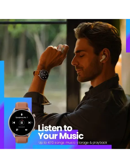 Amazfit GTR 3 Pro Reloj Smartwatch Cuero Marrón