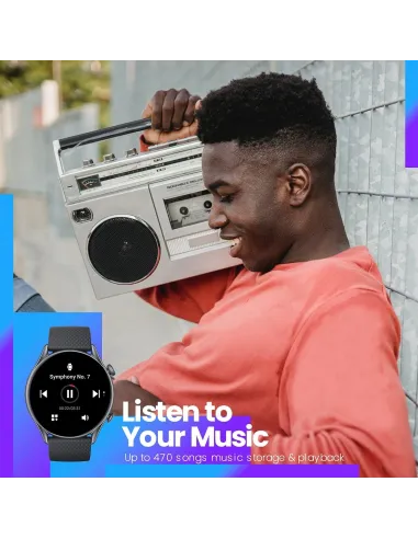 Amazfit W2040OV4N GTR 3 Pro Reloj Smartwatch Negro