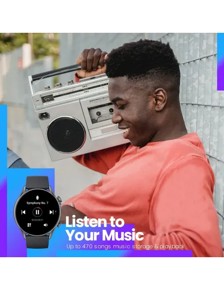 Amazfit W2040OV4N GTR 3 Pro Reloj Smartwatch Negro