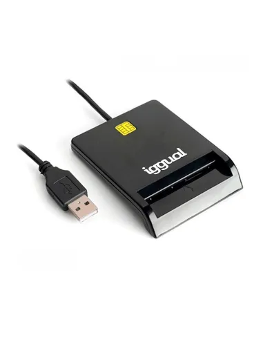 Iggual IGG316740 Lector de Tarjeta Magnética USB Negro