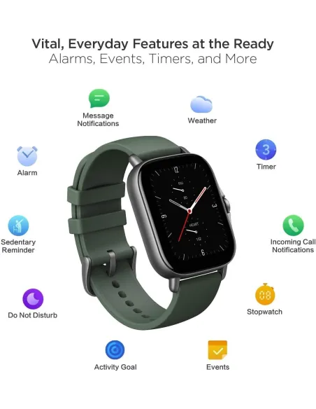 Amazfit W2021OV2N GTS 2e Smartwatch Verde