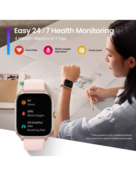 Amazfit GTS 4 Reloj Smartwatch Rosa
