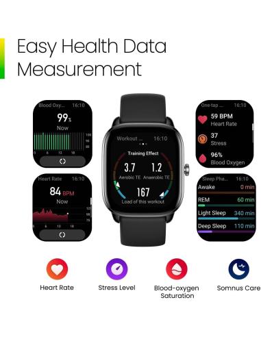 Amazfit GTS 4 Mini Smartwatch Negro