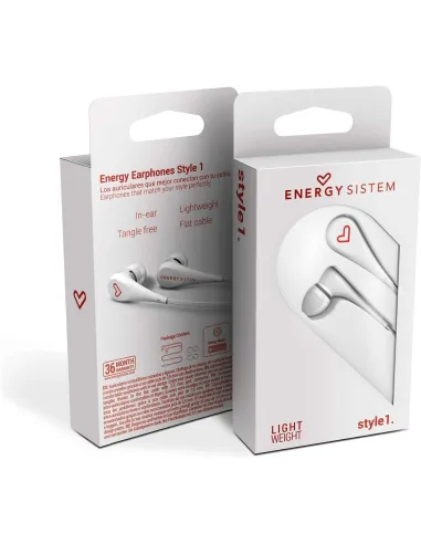 Energy Sistem Style 1 Auriculares Blancos