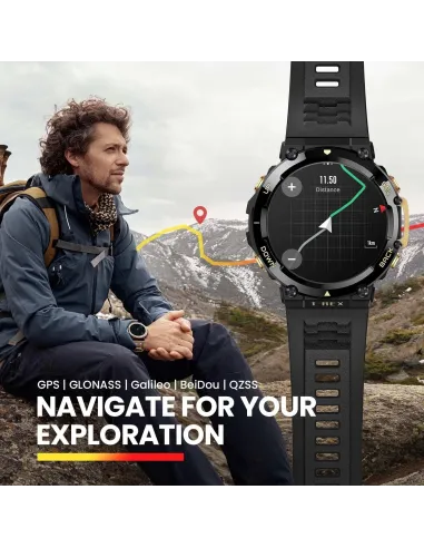 Amazfit W2170OV6N T-Rex 2 Smartwatch Negro