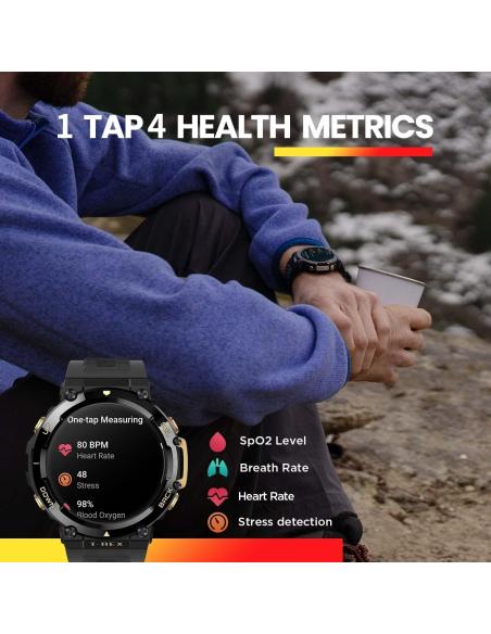 Amazfit W2170OV6N T-Rex 2 Smartwatch Negro