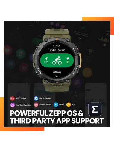 Amazfit T-Rex 2 Reloj Smartwatch Verde