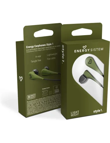 Energy Sistem Style 1 Auriculares Verdes
