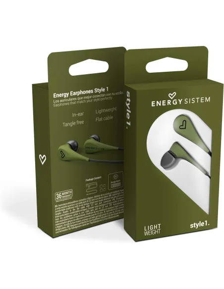 Energy Sistem Style 1 Auriculares Verdes