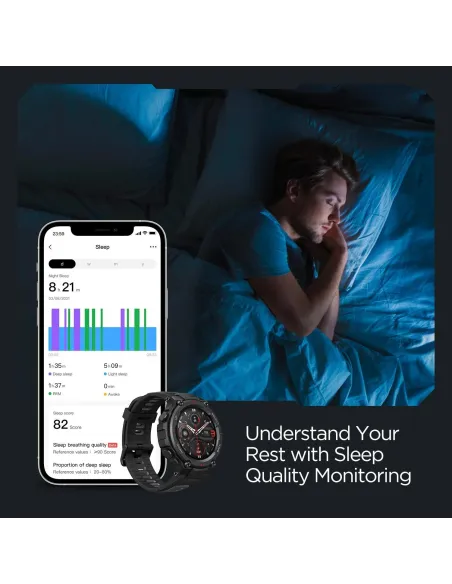 Amazfit T-Rex Pro Reloj Smartwatch Azul Acero