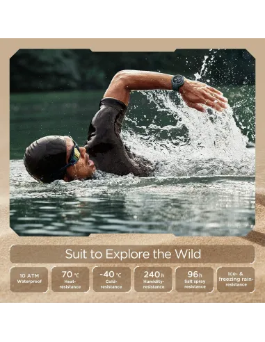 Amazfit T-Rex Pro Reloj Smartwatch Gris Desierto