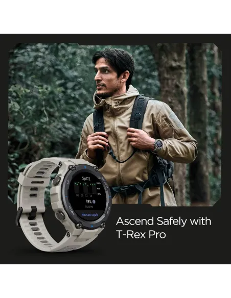 Amazfit T-Rex Pro Reloj Smartwatch Gris Desierto