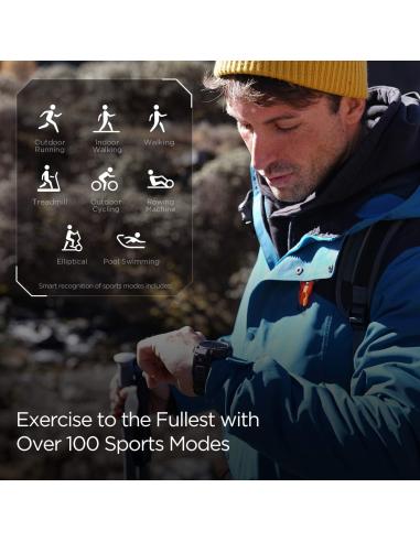 Amazfit T-Rex Pro Reloj Smartwatch Gris Desierto