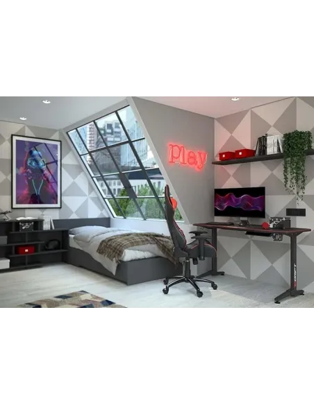 Drift DRDZ200 Mesa Gaming Negra/Roja