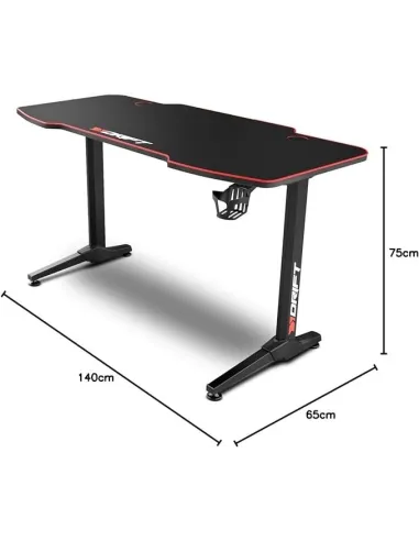 Drift DRDZ200 Mesa Gaming Negra/Roja