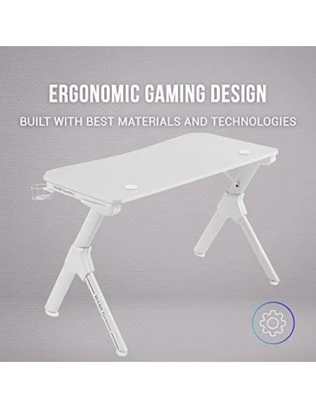 Mars Gaming MGDW Mesa Gaming Blanca