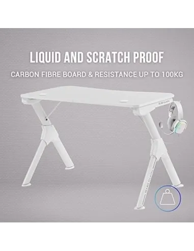 Mars Gaming MGDW Mesa Gaming Blanca