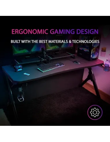 Mars Gaming MGDXL Mesa Gaming Ergonómica Negra