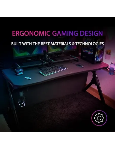 Mars Gaming MGDXL Mesa Gaming Ergonómica Negra