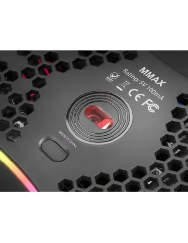 Mars Gaming MMAX Ratón Gaming 12400DPI Negro