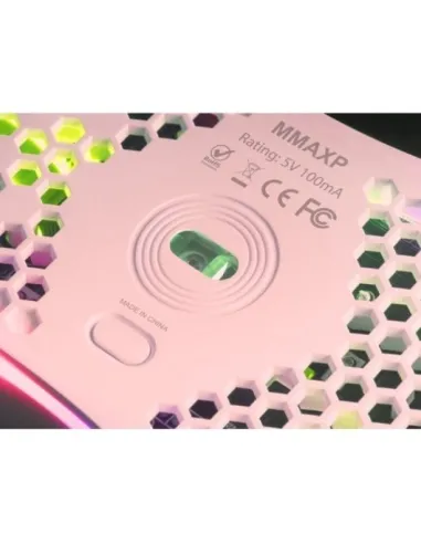 Mars Gaming MMAXP Ratón Gaming 12400DPI Rosa
