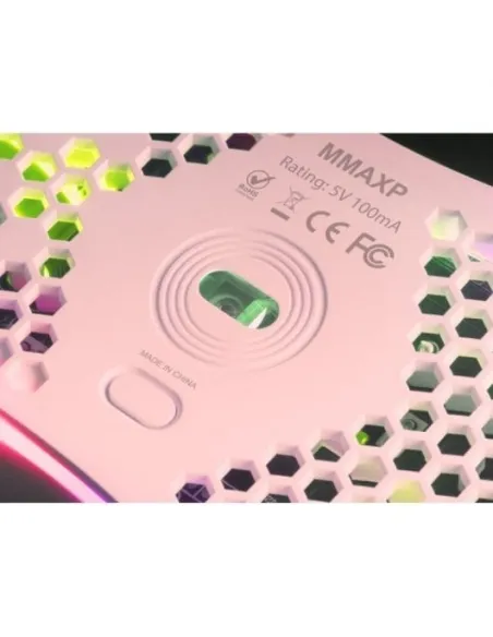 Mars Gaming MMAXP Ratón Gaming 12400DPI Rosa