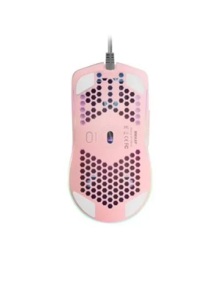 Mars Gaming MMAXP Ratón Gaming 12400DPI Rosa