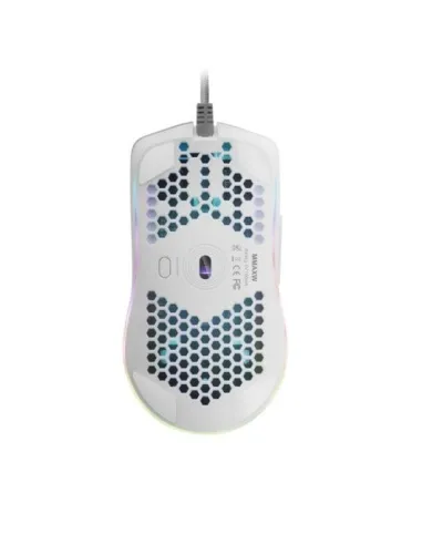 Mars Gaming MMAX Ratón Gaming RGB 12400DPI Blanco