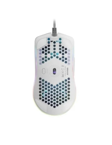 Mars Gaming MMAX Ratón Gaming RGB 12400DPI Blanco