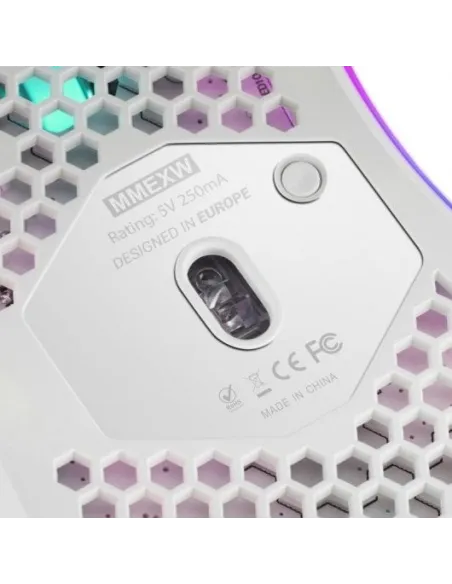 Mars Gaming MMEX Ratón Gaming RGB 32000DPI Blanco