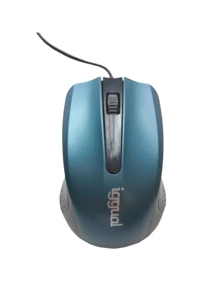 iggual IGG317549 Com-Ergonomic-RL Ratón Óptico 800DPI Azul