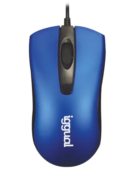 iggual IGG317631 COM-BUSINESS 1200DPI Ratón Óptico Azul