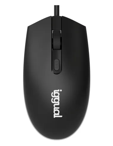 iggual IGG317624 COM-LED-1600DPI Ratón Óptico Negro