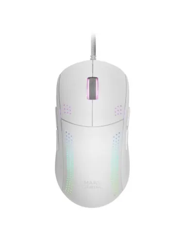 Mars Gaming MMPROW Ratón Gaming RGB 32000 DPI Blanco
