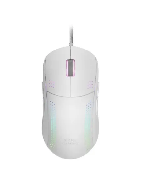 Mars Gaming MMPROW Ratón Gaming RGB 32000 DPI Blanco