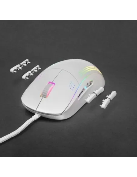 Mars Gaming MMPROW Ratón Gaming RGB 32000 DPI Blanco