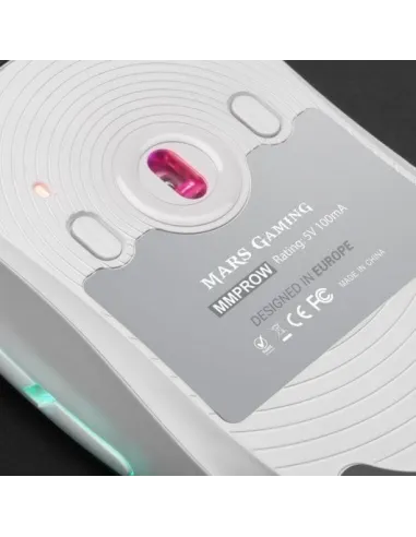 Mars Gaming MMPROW Ratón Gaming RGB 32000 DPI Blanco