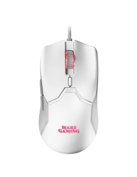Mars Gaming MMV Ratón Gaming RGB 10000DPI Blanco