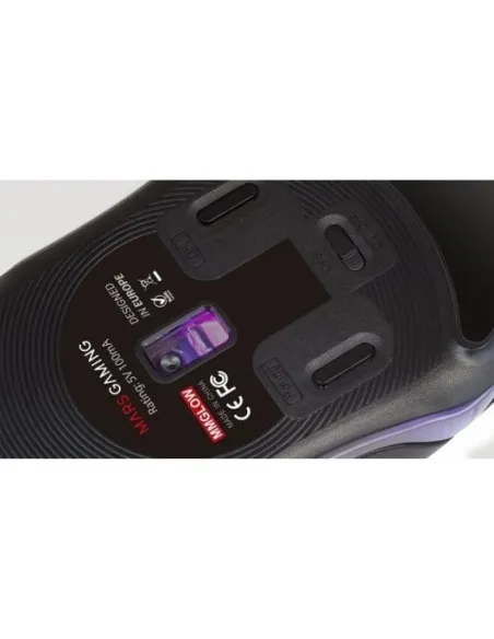 Mars Gaming MMGLOW Raton Gaming RGB 12800DPI Negro
