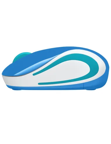 Logitech M187 Ratón Inalámbrico Mini Azul