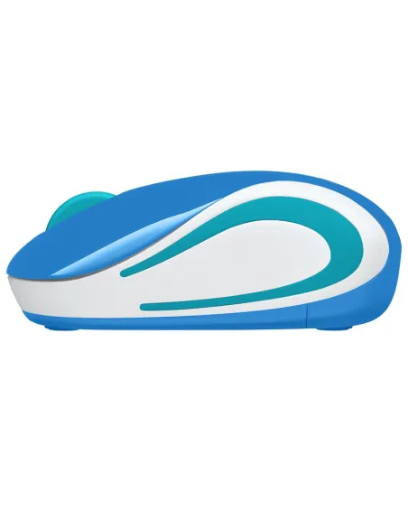 Logitech M187 Ratón Inalámbrico Mini Azul