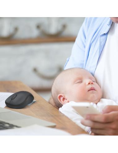 Logitech M220 Silent Ratón Inalámbrico 1000DPI Negro