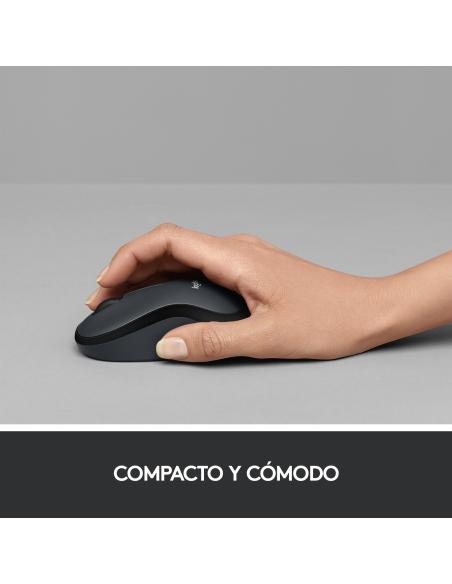 Logitech M220 Silent Ratón Inalámbrico 1000DPI Negro