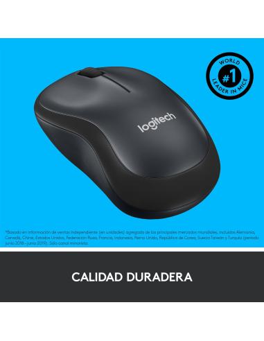 Logitech M220 Silent Ratón Inalámbrico 1000DPI Negro