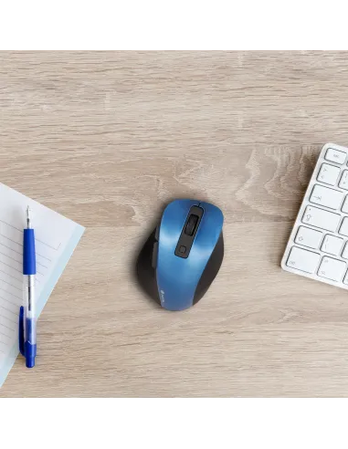 NGS Bow Mini Ratón Inalámbrico 1600DPI Azul