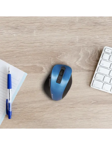 NGS Bow Mini Ratón Inalámbrico 1600DPI Azul