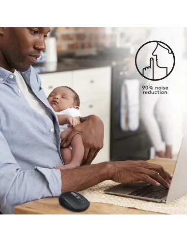 Logitech M590 Silent Ratón Inalámbrico Multidispositivo 1000DPI Negro